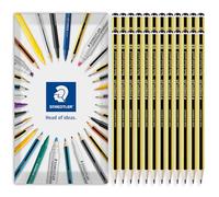 STAEDTLER 121 Noris School Pencil - Mine infrangibili - Confezione da 24 matite in busta regalo - Grado HB (Grado B)