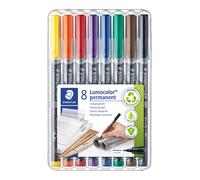 STAEDTLER permanent Marker Lumocolor, Superfein, ca. 0,4 mm, wisch- und wasserfe