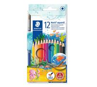 STAEDTLER 144 10NC12 Noris Aquarell Watercolour Pencils - Assorted Colours (Pack