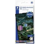 Staedtler 146M C12 Matita colorata metallic 146M esagonale morbida 12 pz.