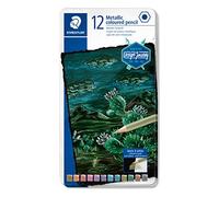 STAEDTLER 146M Matite colorate metalliche - 12 colori, astuccio metallo