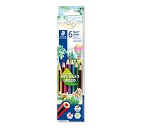 Staedtler Noris Color 185 Confezione da 6 matite colorate esagonali - Resistenza alla rottura - Materiale Wopex - Colori assortiti