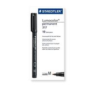E_0002_S8422867 Staedtler Marcatore permanente Staedtler Lumocolor 317-7 M Nero