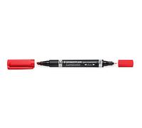 Staedtler Staedtler Lumocolor Duo Marcatore Permanente Rosso Doppia Punta 0.60/1