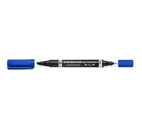 Staedtler Lumocolor Duo marcatore permanente Punta a ogiva/sottile Blu 1 pz