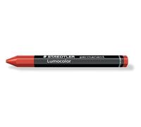 Staedtler 236-2, 12 Pastelli Universali Permanenti, 12 Pezzi, rosso | Gesso universale resistente all’acqua, marcature coprenti su legno, metallo, vetro & pietra - Art.-Nr. 236-2