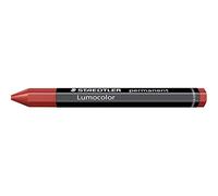 Staedtler Lumocolor Permanent Omnigraph 236 Cera permanente esagonale - Resistente all'acqua - Diametro 12 mm circa - Colore rosso