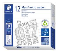 Staedtler 250 07-2H Mina Sottile Micro, 0.7 mm 2H | Mine sottili, resistenti e robuste - scrittura morbida, in confezione - Codice articolo 250 07-2H