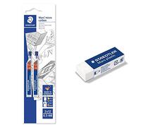 Staedtler 2505HBBK2D Mina Sottile, 0.5 mm HB & gomma 52650, 1 pezzo