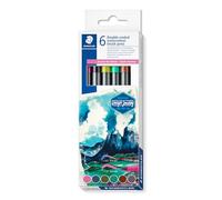 STAEDTLER 3001 C6-4 Design Journey - Pennarelli acquerellabili, serie Around the World - Sud America (confezione da 6 colori assortiti)