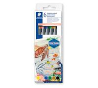 STAEDTLER 3001 C6-2 Design Journey - Pennarelli acquerellabili, serie Around the World - Australia (confezione da 6 colori assortiti)