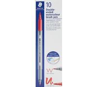 Staedtler 3001 - Pennarello da colorare acquerellabile a doppia punta pennello 1-6 mm e sottile 0,5-0,8 mm rosé - 3001-250
