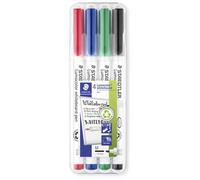 STAEDTLER 301WP4 - Marcatore per lavagna bianca, 1 mm, 4 colori