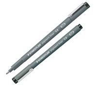 STAEDTLER - 308 08-9 - Pennarello Pigment Liner 308 - nero - 0,8 mm - Staedtler - 25067 - Conf. da 10 Pz.