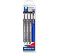 Staedtler 308 S1WP3 Pennarelli Neri a Base Acqua 3 Pezzi con Matita Meccanica Regalo