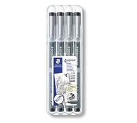 Staedtler Linea Sottile Pigmento Fodere Guaine - Portafoglio Di 4 - 0.1mm,0.3mm,
