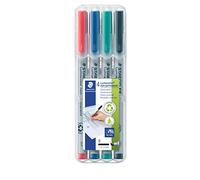 Staedtler 312WP4 Lumocolor Non-permanent Pen Broad 1.0/2.5 mm Line - Assorted Co