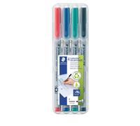 STAEDTLER 316WP4 - Scatola Lumocolor non permanente a 4 colori, F 0,6 mm