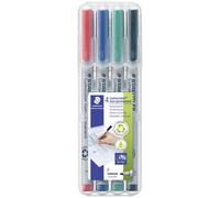 STAEDTLER 316 WP4 Lumocolor Non-Permanent Pen, Fine Line Width, 0.6mm - Assorted