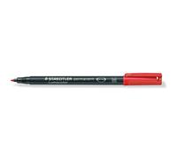 Staedtler 317-2 Lumocolor Universal Permanent Medium Penne - Rosso, Confezione da 10