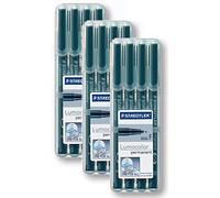 Staedtler 318 - 9 wp4hz Lumocolor Permanent F Schermo Matita Nera, 4 Pezzi in Confezione Originale Box