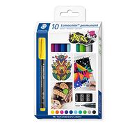STAEDTLER 318C10 - Penna universale indelebile F, kit, 10 colori