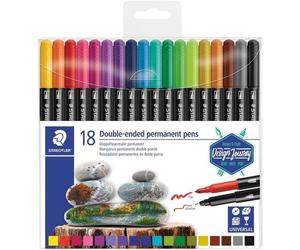 Staedtler 3187 marcatore permanente Multicolore 18 pz (3187) NEW