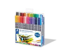 Staedtler 3200 TB72 - Pennarello a doppia fibra con punta a prova di impressione
