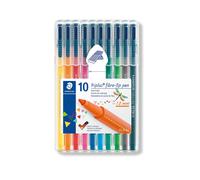 STAEDTLER 323 Triplus Colour Fibre-Tip Pens, 1.0 mm, Assorted Colours, Pack of 1