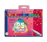 STAEDTLER 334 C25 TA Triplus Fineliner - Penna superfine, larghezza linea 0,3 mm, colori assortiti, confezione bonus in edizione limitata (confezione da 20 + 5 gratis)