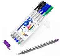 Staedtler 334 Pennarello a tratto fine Triplus con punta superfine, 0,3 mm, 6 pezzi (Insegnante)