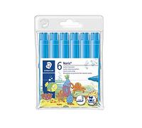 Staedtler 340 - Pennarelli, confezione da 6, colore: azzurro