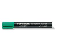 Staedtler 350-5 - Marcatore Lumocolor, permanente, punta a cuneo, verde
