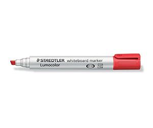 Staedtler 351 B-2 Lumcolor - Penna da lavagna, punta a scalpello, colore: Rosso