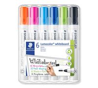 STAEDTLER 351 WP6-1 Lumocolor Whiteboard Marker Bullet Tip - Verschillende kleur