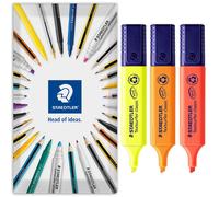STAEDTLER 364 Textsurfer Classic Evidenziatore Antimacchia Confezione Da 3