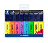 Staedtler 364A - Evidenziatori, multicolore, confezione da 6+2