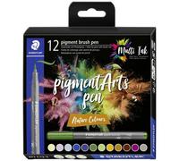 Staedtler 371 C12-3 pigment brush pen Nature Colour Pennarello punta fine colo