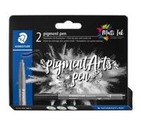 Staedtler 376 Confezione da 2 pennarelli a punta tonda in fibra - Larghezza linea ca. 10 mm - Colori vividi e brillanti - Non ingiallisce nel tempo - Nuovo inchiostro Multi Ink - Pigmenti di alta qual