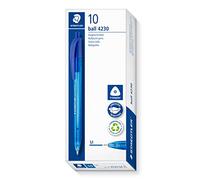 STAEDTLER 4230 M-3 - Penna a sfera retrattile, confezione da 10, colore: Blu