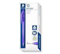 STAEDTLER 4230 M-6 - Penna a sfera retrattile, confezione da 10, colore: Viola