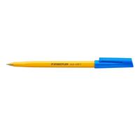 Staedtler 430 F, a sfera, blu | Con tappo e clip, compensazione della pressione per evitare perdite - Affidabile - Art. nr 430 F-3