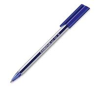 Staedtler 432 M-3, Penna a Sfera Triangolare, Blu, 10 pezzi, blue,transparent