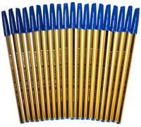 Staedtler 43403 Noris Stick Penna a Sfera, 1 mm, Confezione da 20, Blu Single