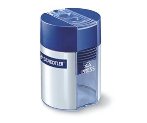 Staedtler 512 001 - Temperamatite doppio, rotondo, 10 pz in scatola di cartone