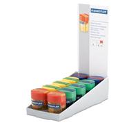 Staedtler 512 006 temperamatite con deposito 1 pezzo - Fino a 82 mm e 102 mm - 2 fori - Angolo di affilatura 23º