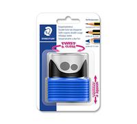STAEDTLER 513007BK-3 - Temperamatite a doppio foro, colore: blu