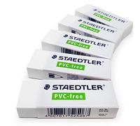 Staedtler 525 B20 - Gomme da cancellare in gomma, senza PVC/lattice, qualità premium, confezione da 5