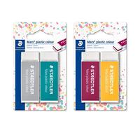 STAEDTLER 52650E1BK2 Mars Plastic Colour Sandwich Eraser Blistercard di 2