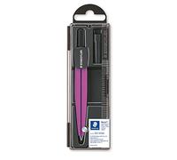 STAEDTLER 550 50 M4 Noris - Compasso di precisione per i primi cerchi a scuola, con spilla da balia, colore: Viola metallizzato